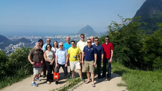 Visitantes no mirante Santa Marta